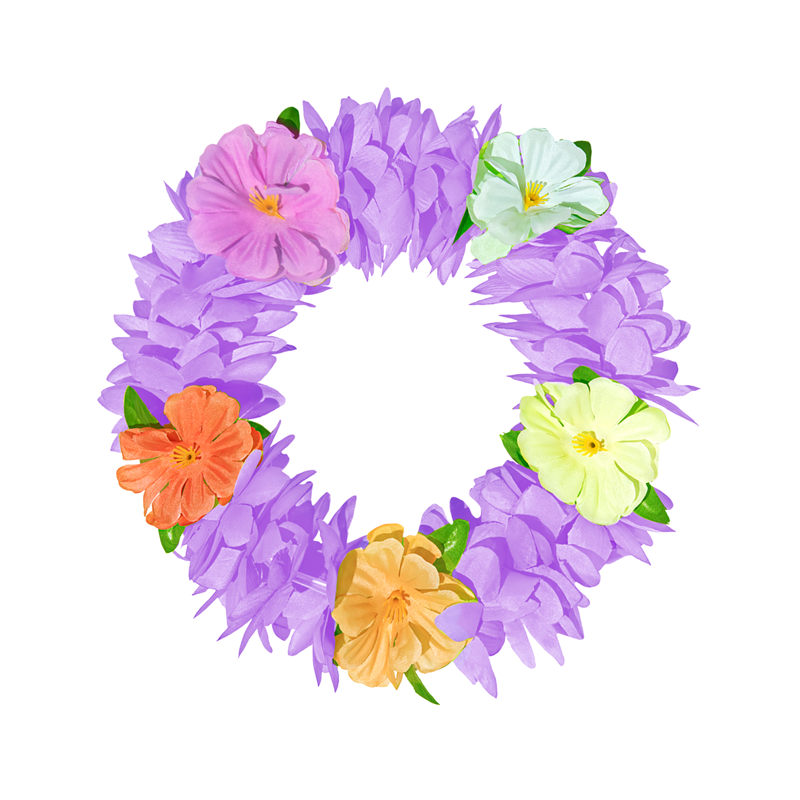 1 st. Hawaii Hårband, orange och rosa, 20 cm, elastisk blomsterkrans för festlig utklädnad och dekoration 1 st. Hawaii Hårband, orange och rosa, 20 cm, elastisk blomsterkrans för festlig utklädnad och dekoration