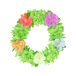1 st. Hawaii Hårband, orange och rosa, 20 cm, elastisk blomsterkrans för festlig utklädnad och dekoration 1 st. Hawaii Hårband, orange och rosa, 20 cm, elastisk blomsterkrans för festlig utklädnad och dekoration