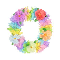 1 st. Hawaii Hårband, orange och rosa, 20 cm, elastisk blomsterkrans för festlig utklädnad och dekoration 1 st. Hawaii Hårband, orange och rosa, 20 cm, elastisk blomsterkrans för festlig utklädnad och dekoration