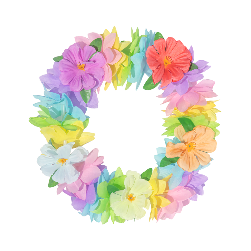 1 st. Hawaii Hårband, orange och rosa, 20 cm, elastisk blomsterkrans för festlig utklädnad och dekoration 1 st. Hawaii Hårband, orange och rosa, 20 cm, elastisk blomsterkrans för festlig utklädnad och dekoration