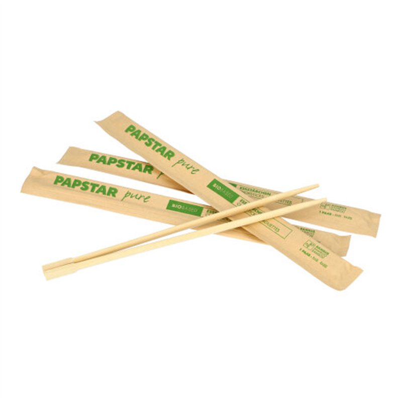 25 set Kinesiska bambu ätpinnar - 1 set/paket 23cm 25 set Kinesiska bambu ätpinnar - 1 set/paket 23cm