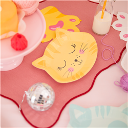 6 st Papp tallrikar katt 22x20cm 6 st Papp tallrikar katt 22x20cm