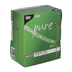 250 st Cocktailpinnar spett bambu 10 cm 250 st Cocktailpinnar spett bambu 10 cm