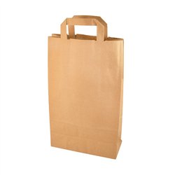 50 st. Papperspåse 32x16x42 cm 21 L brun papper med handtag 50 st. Papperspåse 32x16x42 cm 21 L brun papper med handtag
