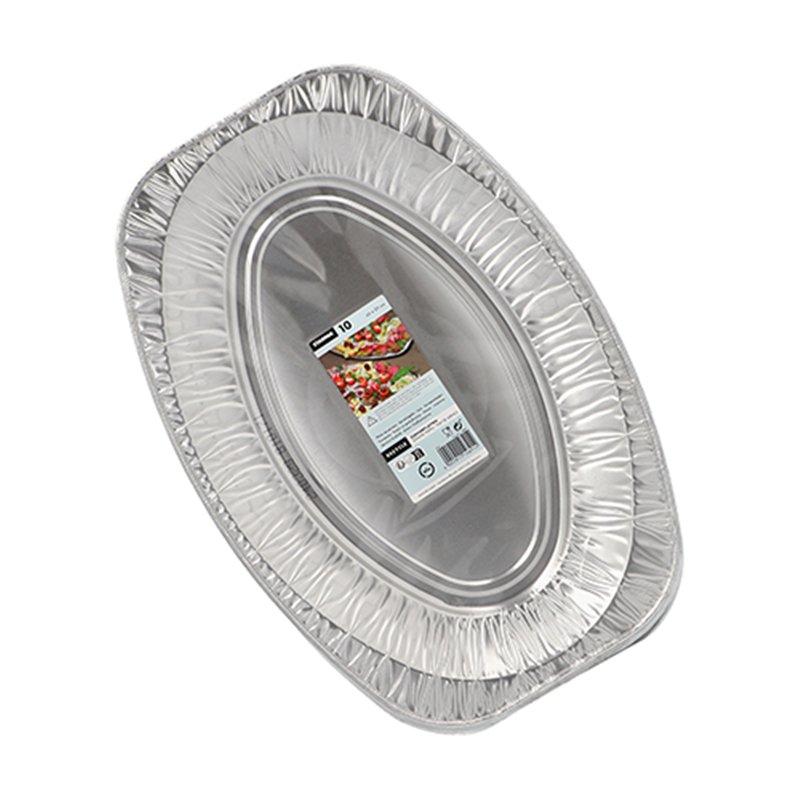 10 st. Ovala serveringsfat i aluminium – 35 x 24,5 cm 10 st. Ovala serveringsfat i aluminium – 35 x 24,5 cm