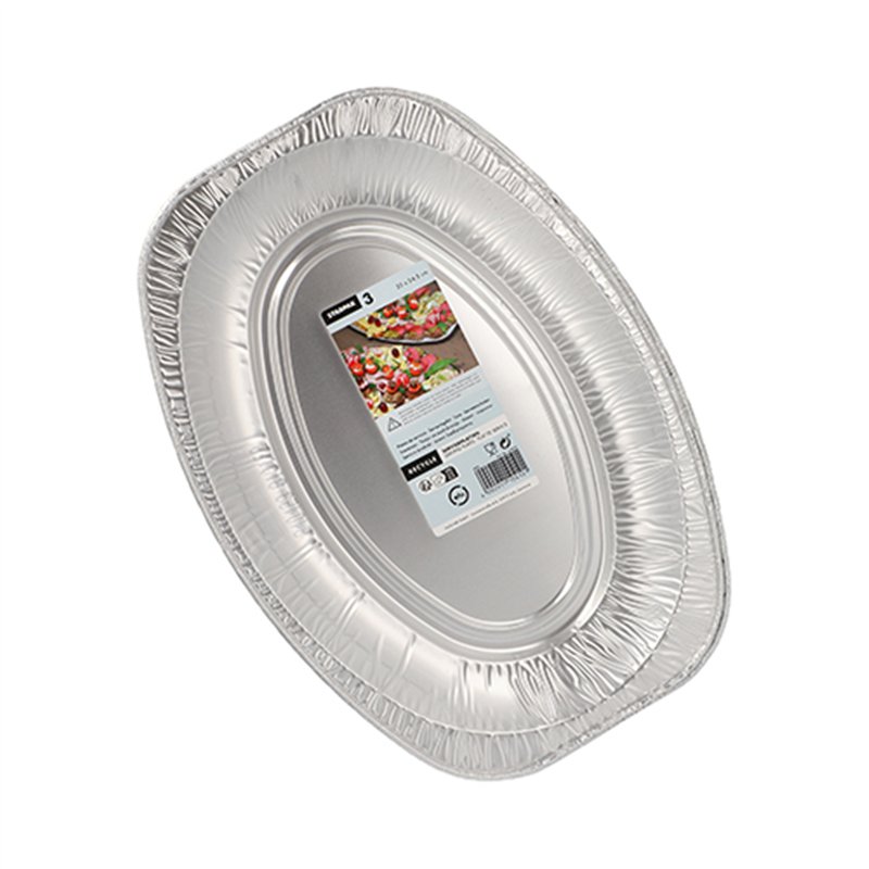10 st. Ovala serveringsfat i aluminium – 35 x 24,5 cm 10 st. Ovala serveringsfat i aluminium – 35 x 24,5 cm