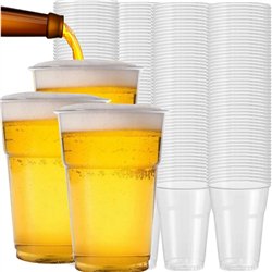 50 st Plastglas 500 ml mjuk plast - Återanvändbara 9,5 cm diameter 50 st Plastglas 500 ml mjuk plast - Återanvändbara 9,5 cm diameter