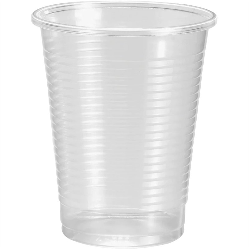 100 st Plastglas 220 ml - Återanvändbara och lämpliga för varma och kalla drycker