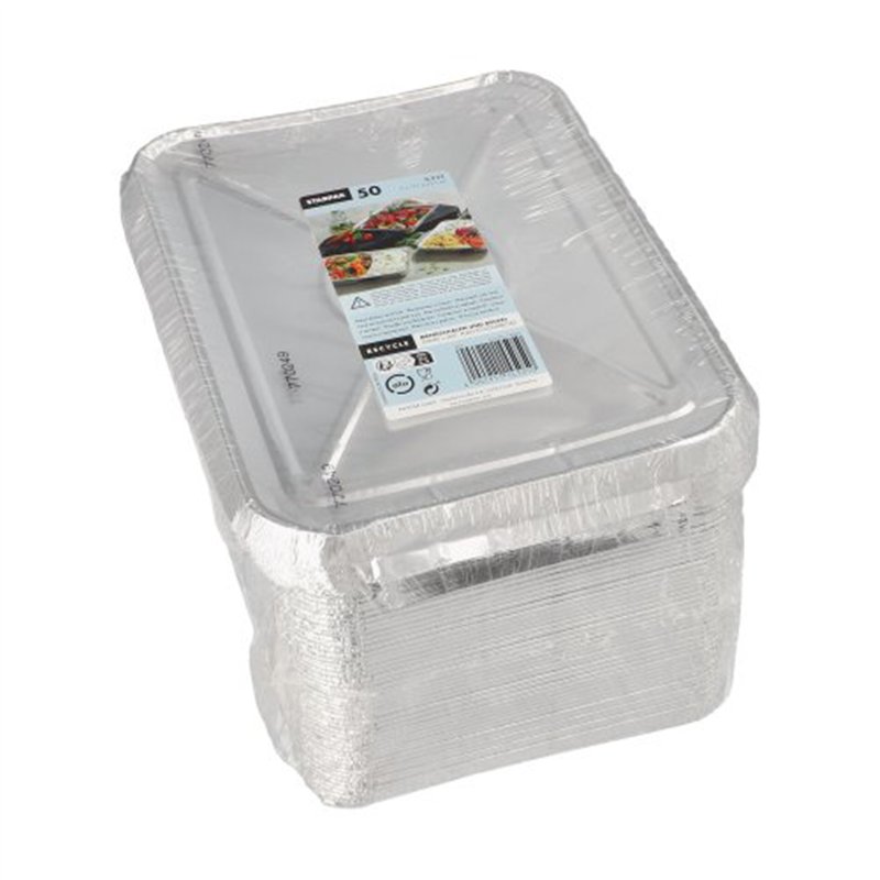 25 st. Alu-form bakformar med lock - 500 ml 25 st. Alu-form bakformar med lock - 500 ml