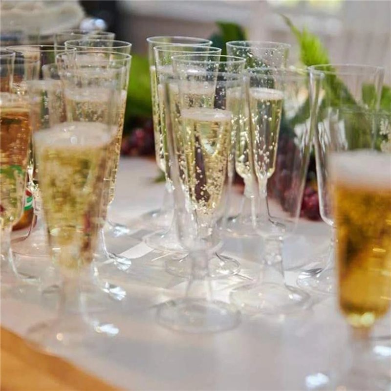 8 st. Plast Champagneglas 150 ml – Klar elegans för festliga händelser
