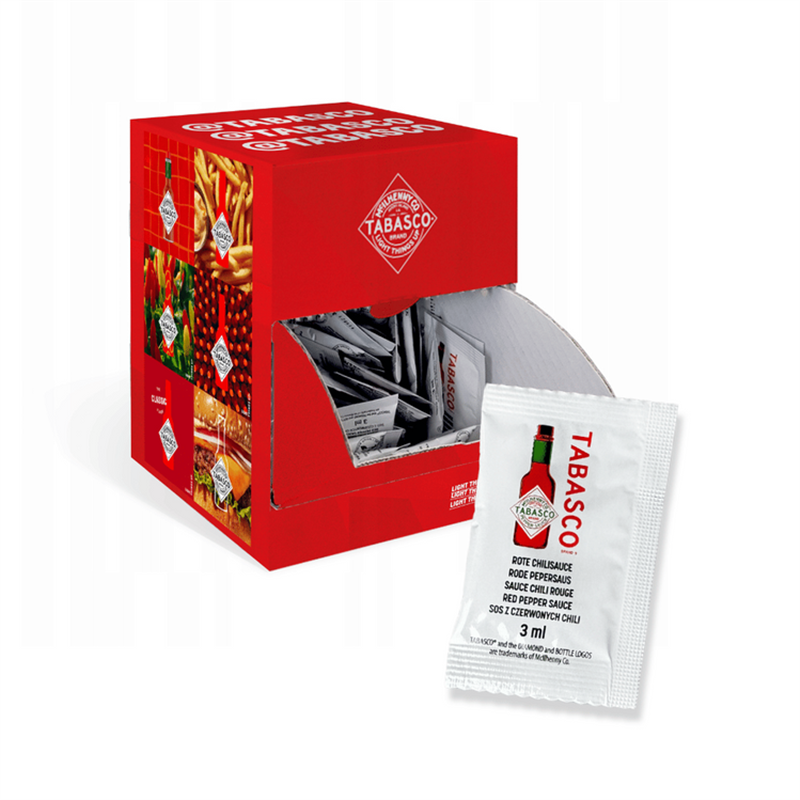 10 st. Tabasco Chilisås i 3 ml påsar – Kryddig twist till dina rätter och drinkar