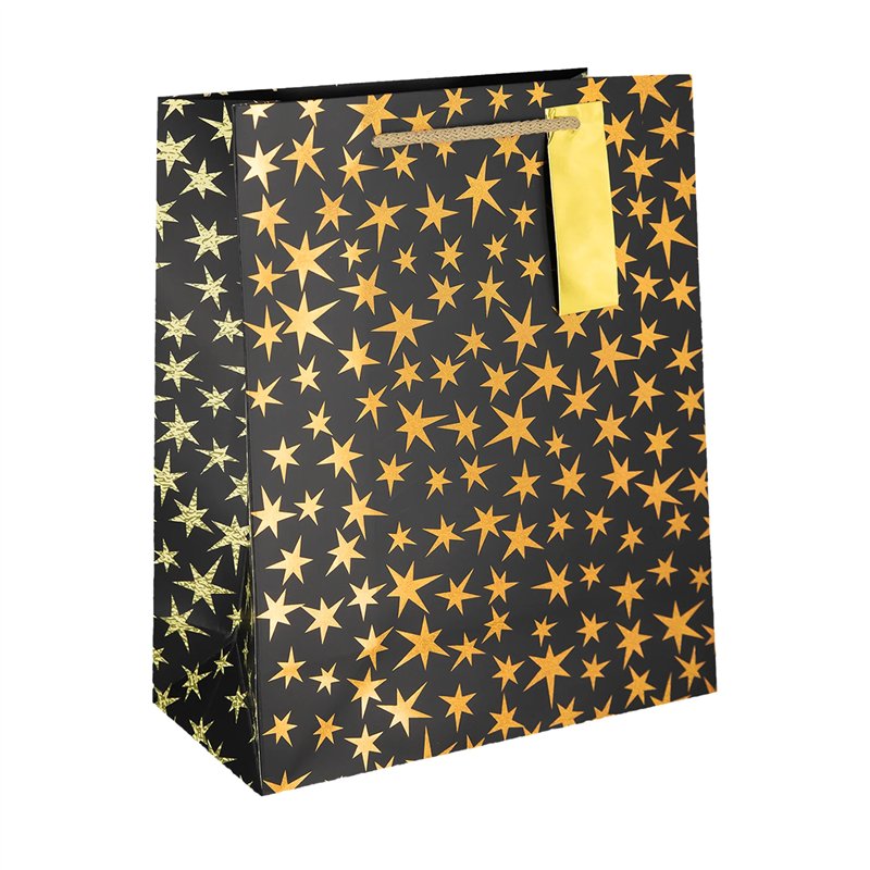 Presentpåse Svart och Holografisk Guld 42x32x11,5 cm – Förvandla gåvan till en lyxig detalj Presentpåse Svart och Holografisk Guld 42x32x11,5 cm – Förvandla gåvan till en lyxig detalj