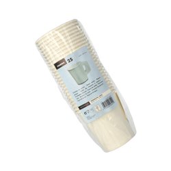 25 st Pappmuggar med handtag - Vit Kaffemuggar To-Go - 180ml, Perfekt för Kaffebaren 25 st Pappmuggar med handtag - Vit Kaffemuggar To-Go - 180ml, Perfekt för Kaffebaren