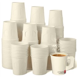 25 st Pappmuggar med handtag - Vit Kaffemuggar To-Go - 180ml, Perfekt för Kaffebaren 25 st Pappmuggar med handtag - Vit Kaffemuggar To-Go - 180ml, Perfekt för Kaffebaren