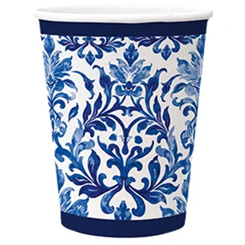 8 st Pappmuggar 250 ml - Plastfria Pappmuggar Rosor - Perfekt för födelsedagsfest 8 st Pappmuggar 250 ml - Plastfria Pappmuggar Rosor - Perfekt för födelsedagsfest