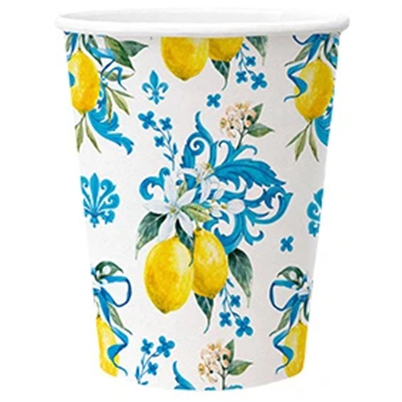 8 st Pappmuggar 250 ml - Plastfria Pappmuggar Rosor - Perfekt för födelsedagsfest 8 st Pappmuggar 250 ml - Plastfria Pappmuggar Rosor - Perfekt för födelsedagsfest