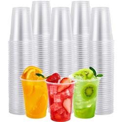 50 st Plastglas 400 ml mjuk plast - Återanvändbara 9,5 cm i diameter 50 st Plastglas 400 ml mjuk plast - Återanvändbara 9,5 cm i diameter