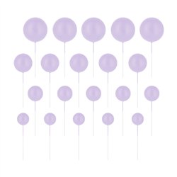 20 st. Kaketoppar Kulor Kungligt bl&aring; blandade storlekar &ndash; Exklusiv dekoration till festt&aring;rtan