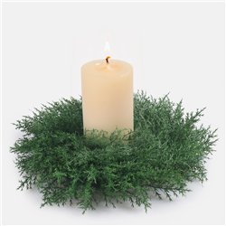 1 st. Ljusmanschett Gula Rosor & Vitt Brudsl&ouml;ja 12 cm &ndash; Unik romantik f&ouml;r stearinljus och bordsdekoration