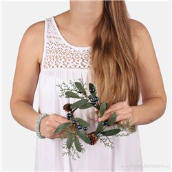 1 st. Ljusmanschett Gula Rosor & Vitt Brudsl&ouml;ja 12 cm &ndash; Unik romantik f&ouml;r stearinljus och bordsdekoration