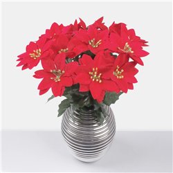 1 st. Bukett av Konstgjorda Peonior Fuchsia &ndash; 5 Huvuden, l&auml;ngd 42 cm