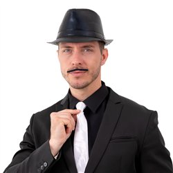 6 st Sj&auml;lvh&auml;ftande Konstsk&auml;gg Svarta och bruna &ndash; Skapa autentiska roller till utkl&auml;dnaden