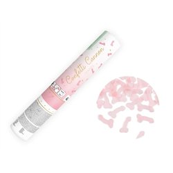 1 st Konfettikanon penisformad ljusrosa 20 cm &ndash; Skapa skratt och festliga minnen!