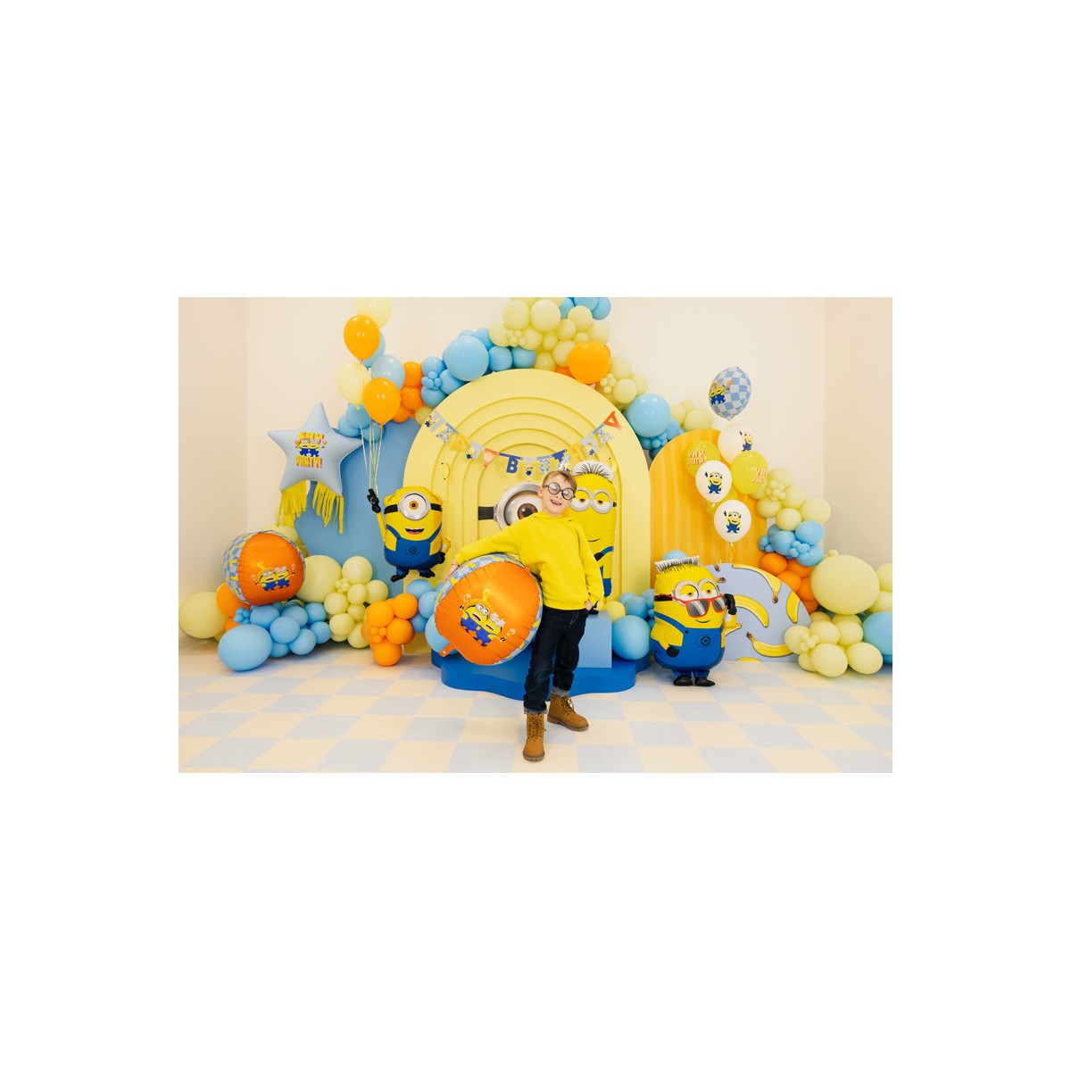 Foil balloon Minion Ron, 53x79 cm, mix Foil balloon Minion Ron, 53x79 cm, mix