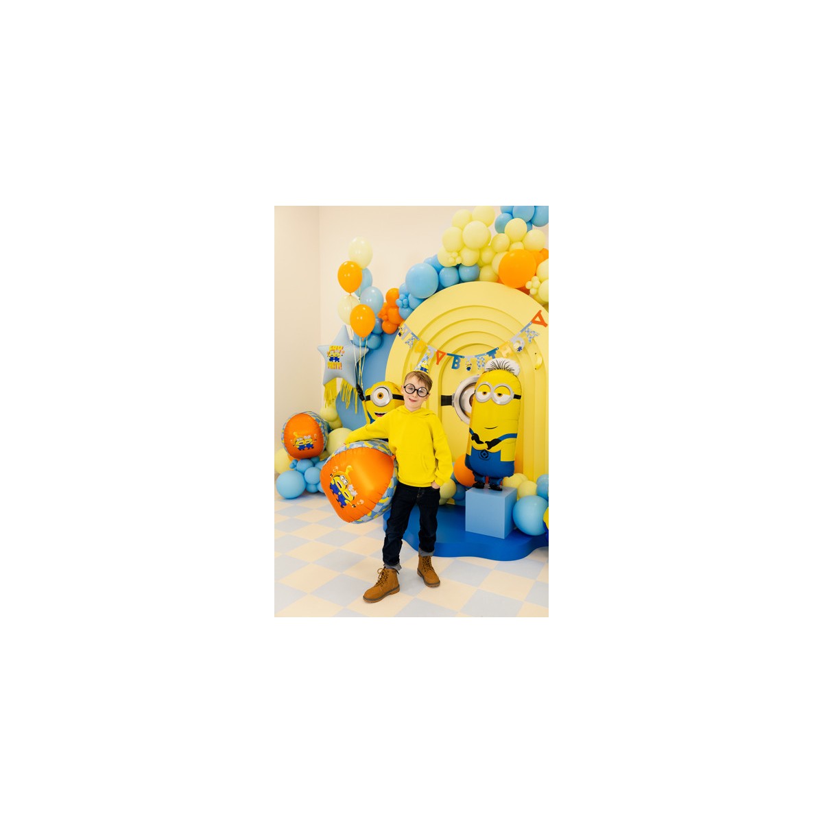 Foil balloon Minion Tim, 40x100 cm, mix