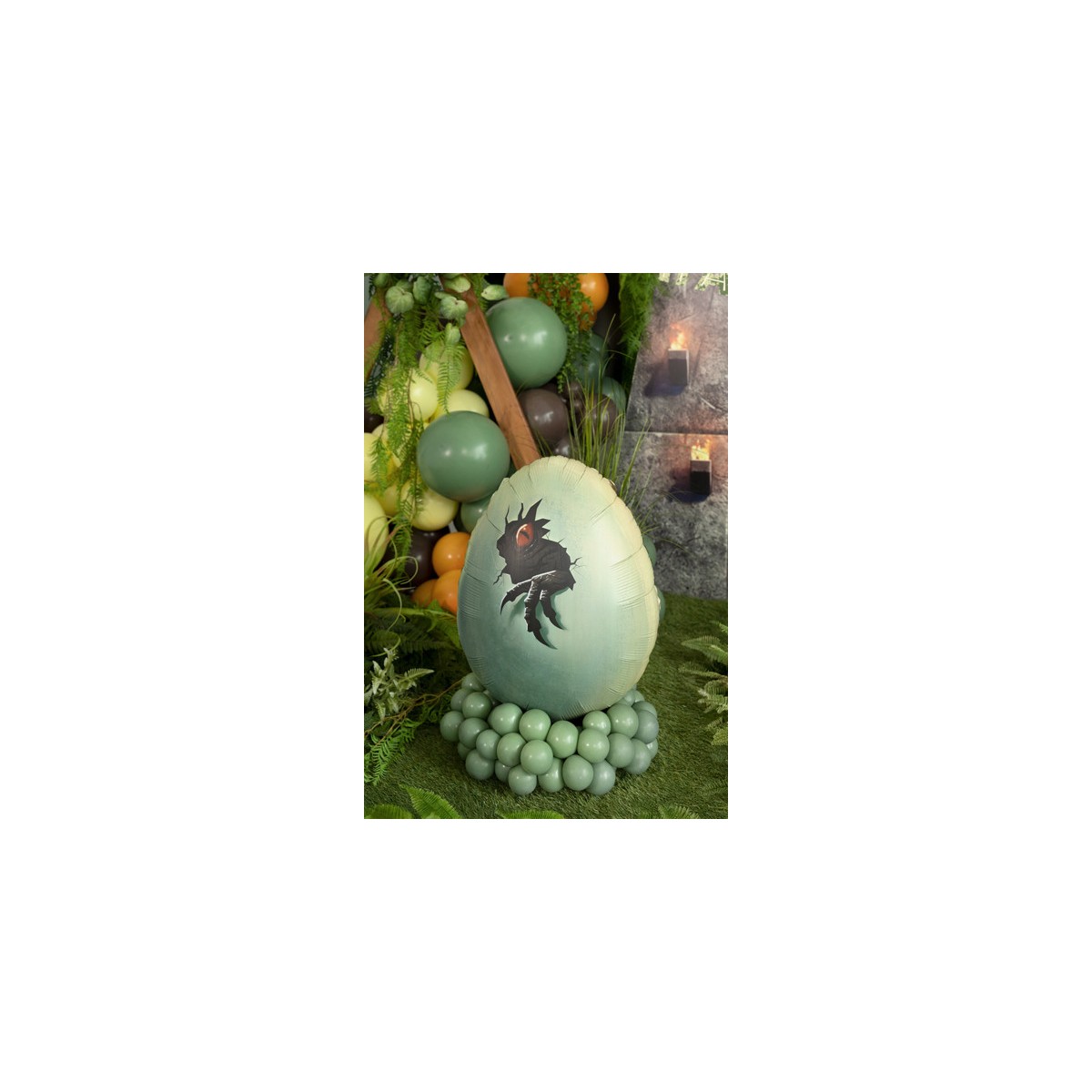 Foil balloon Jurassic World Dinosaur Egg, 48x64 cm, mix