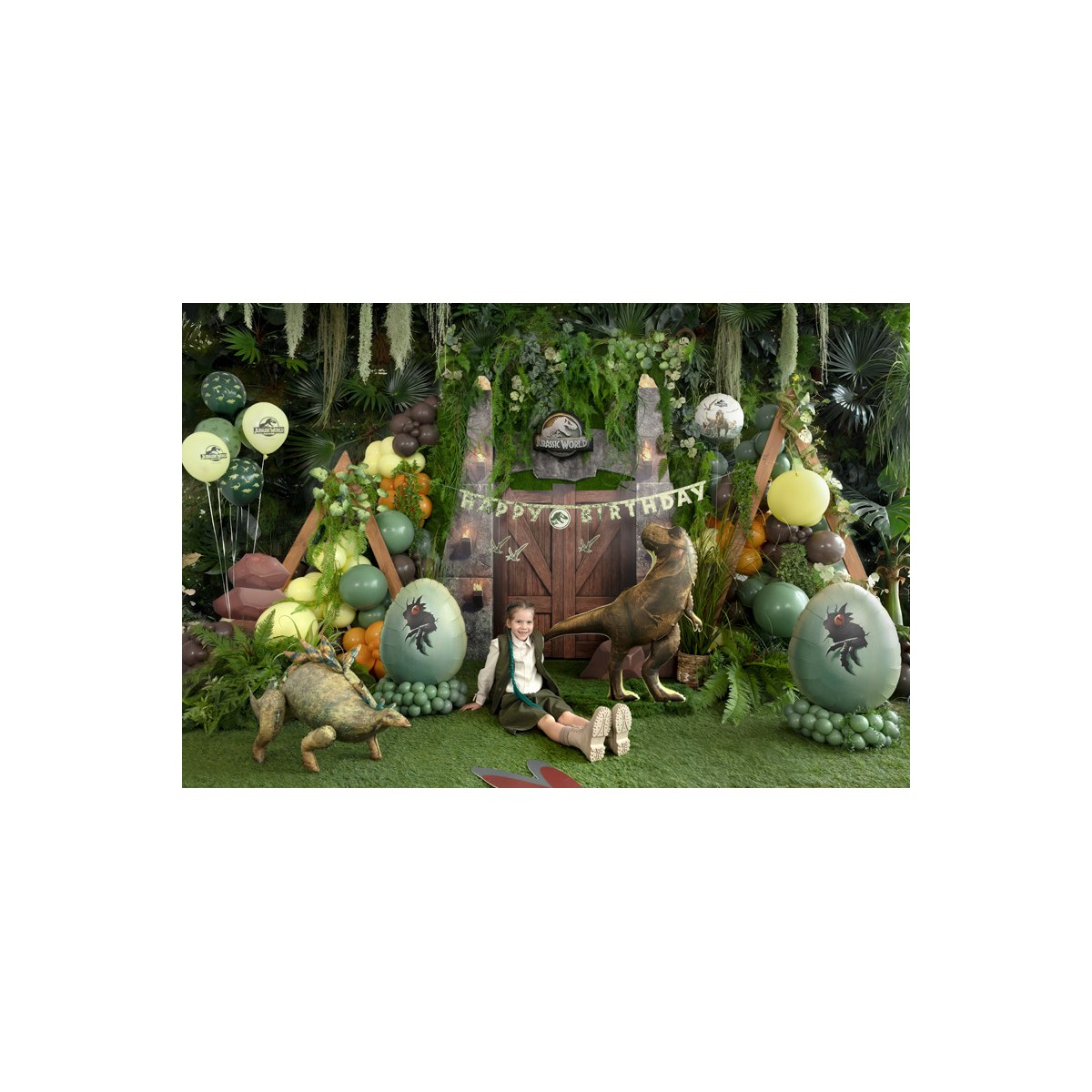 Foil balloon Jurassic World Dinosaur Egg, 48x64 cm, mix