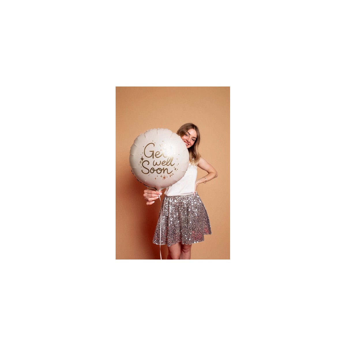 Foil balloon tablet ''Get Well Soon'', 35x35 cm, mix Foil balloon tablet ''Get Well Soon'', 35x35 cm, mix
