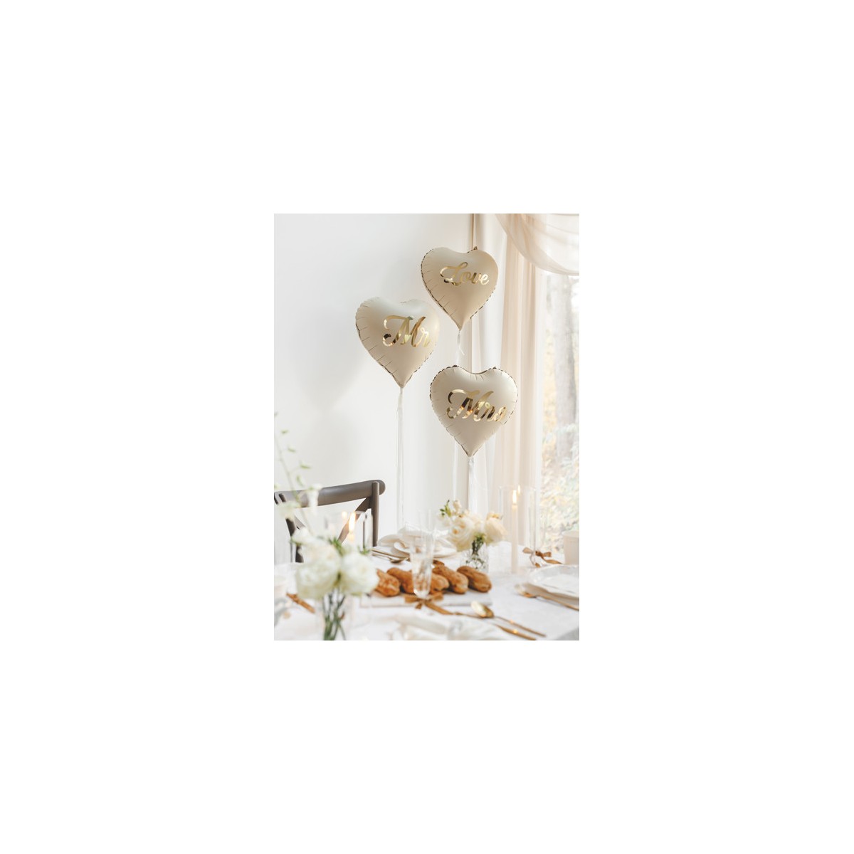 Foil balloon heart Love, 45 cm, mix Foil balloon heart Love, 45 cm, mix