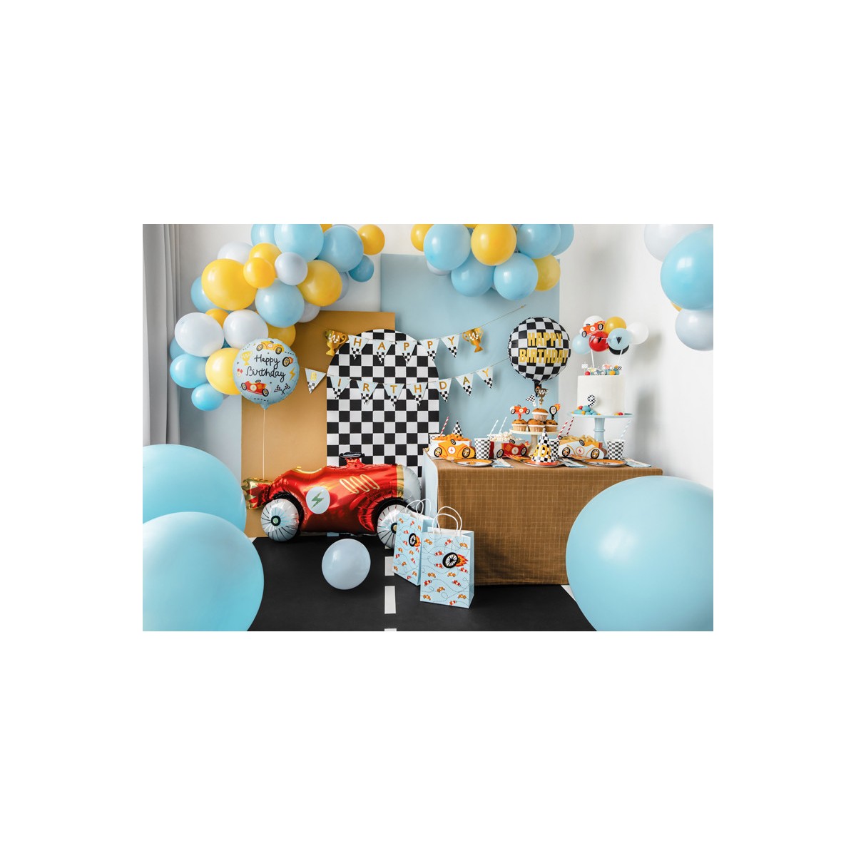 Foil balloon tablet Happy Birthday, 35x35 cm, mix Foil balloon tablet Happy Birthday, 35x35 cm, mix
