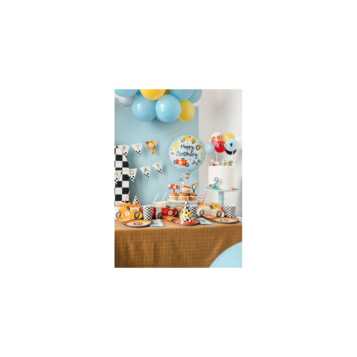 Foil balloon tablet Happy Birthday, 35x35 cm, mix Foil balloon tablet Happy Birthday, 35x35 cm, mix