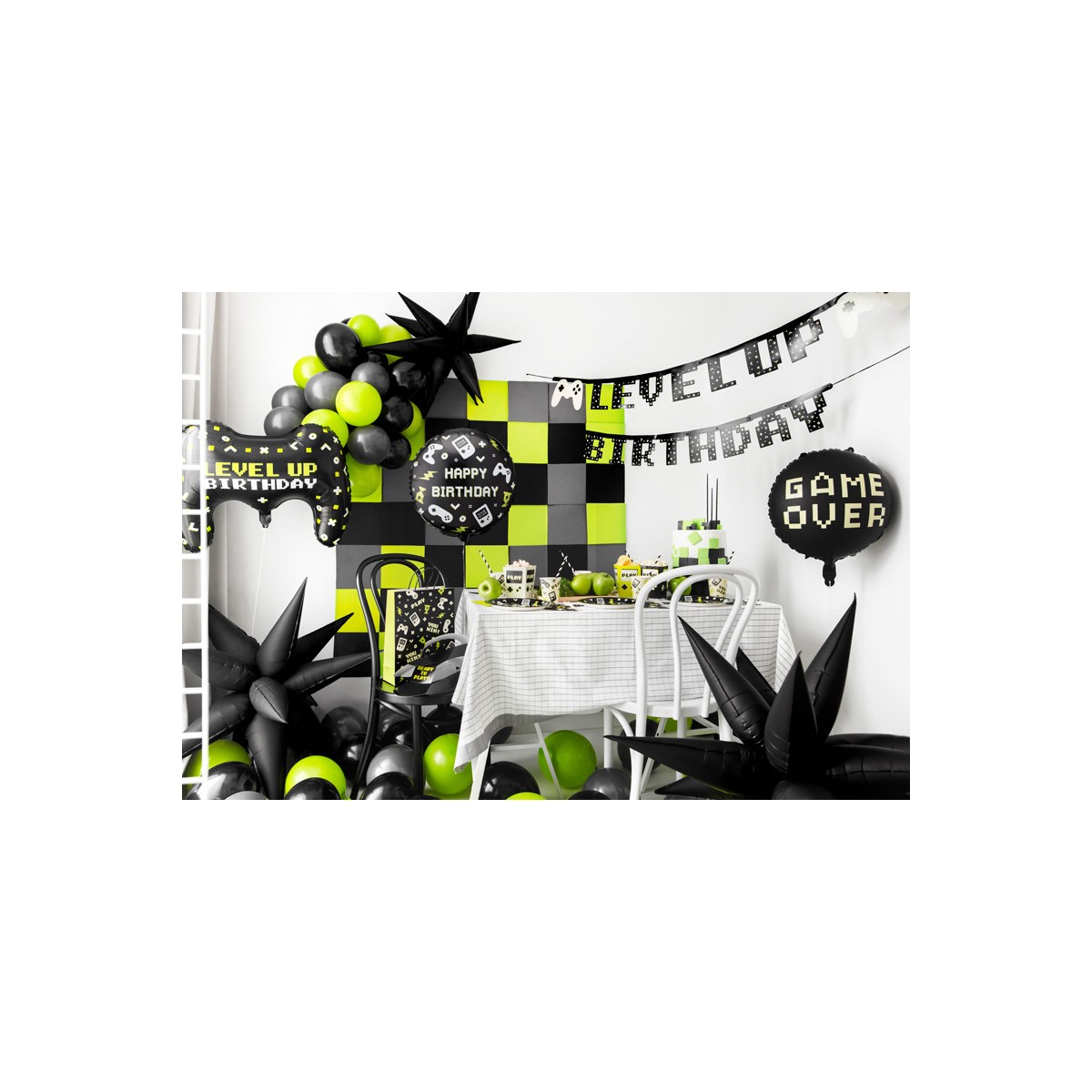 Foil balloon tablet Happy Birthday, 35x35 cm, mix Foil balloon tablet Happy Birthday, 35x35 cm, mix