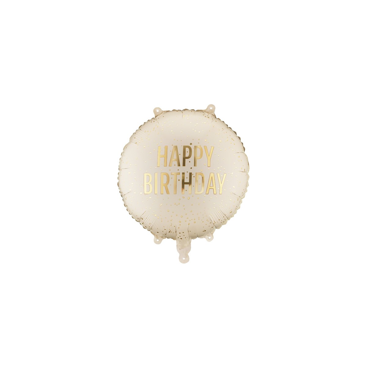 Foil balloon tablet Happy Birthday, 35x35 cm, cream Foil balloon tablet Happy Birthday, 35x35 cm, cream