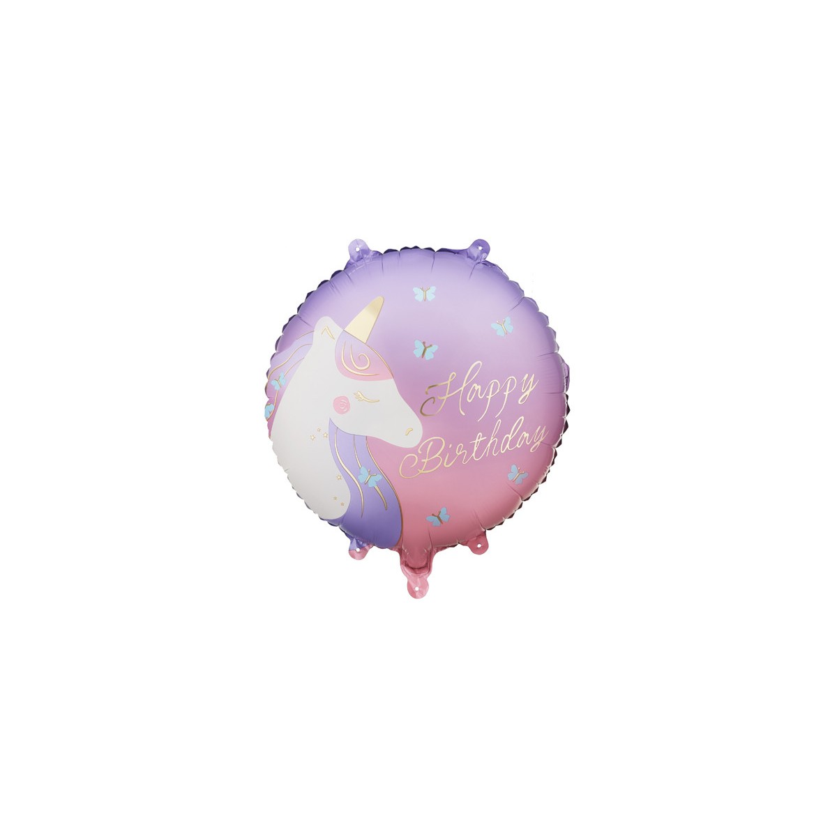 Foil balloon tablet Happy Birthday with unicorn, 35x35 cm, mix Foil balloon tablet Happy Birthday with unicorn, 35x35 cm, mix