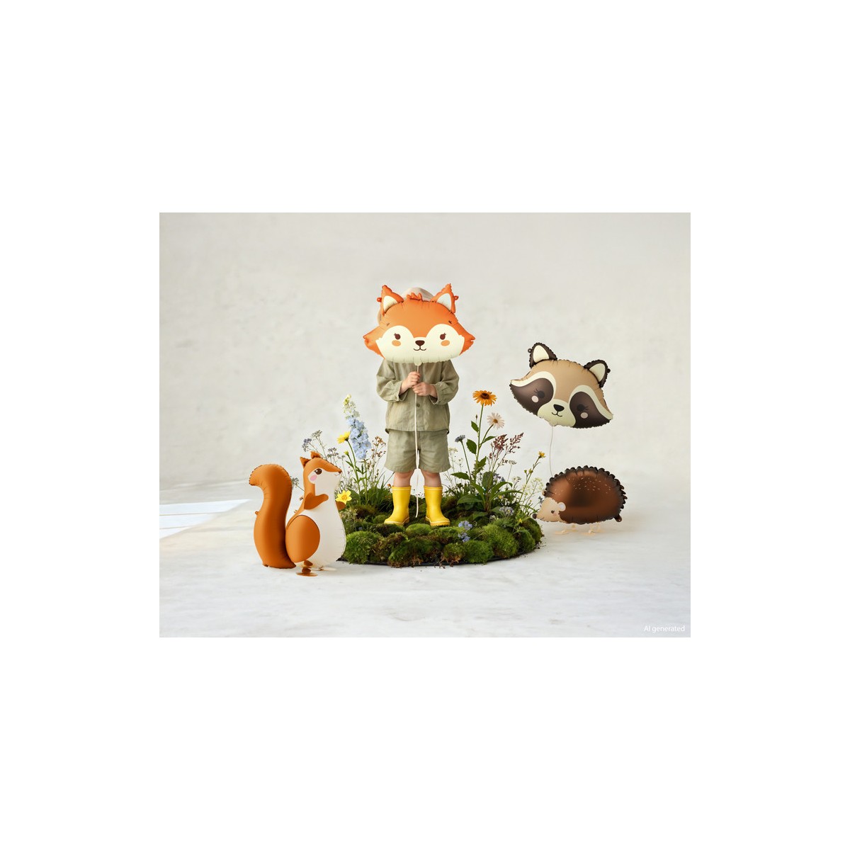 Foil balloon Hedgehog, 58x36 cm, mix Foil balloon Hedgehog, 58x36 cm, mix