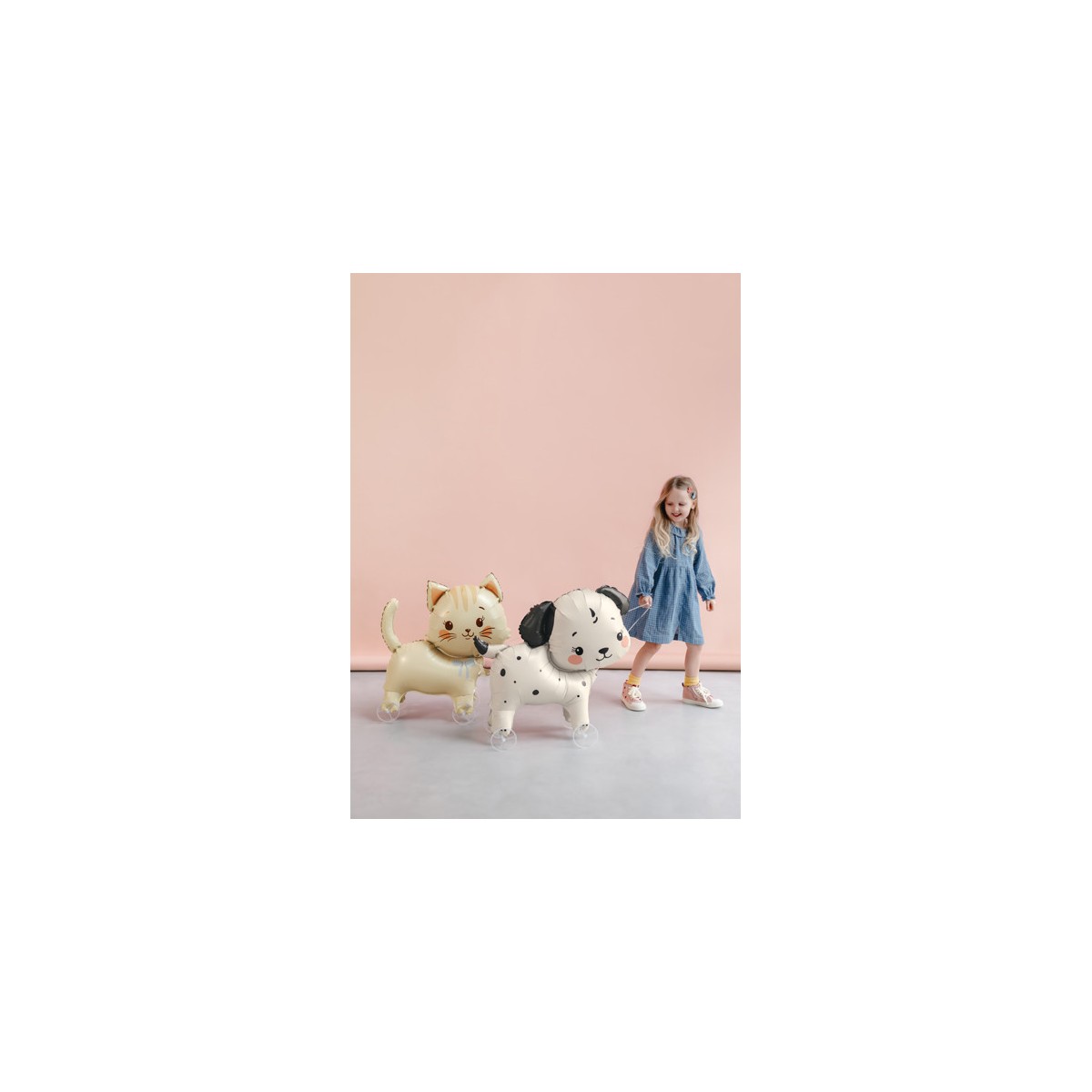 Foil balloon Cat on wheels, 61x65 cm, mix Foil balloon Cat on wheels, 61x65 cm, mix