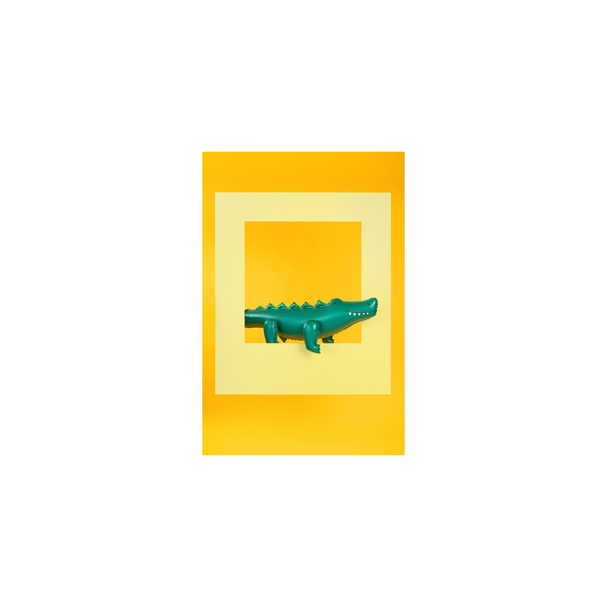 Standing foil balloon Crocodile, 126x36 cm, mix Standing foil balloon Crocodile, 126x36 cm, mix