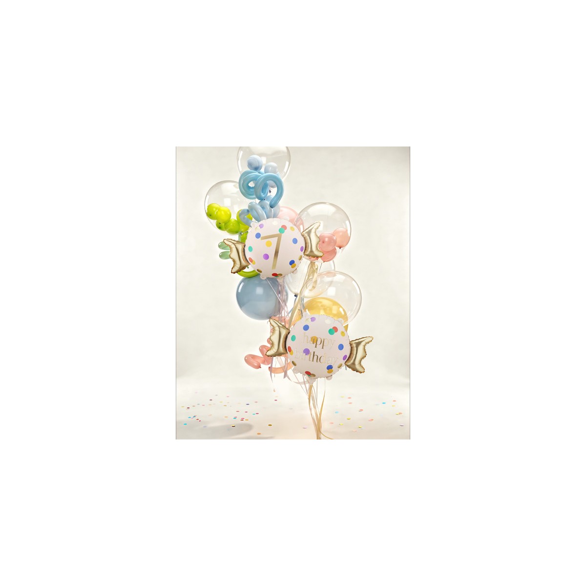 Foil balloon Candy ''7'', 61x37 cm, mix