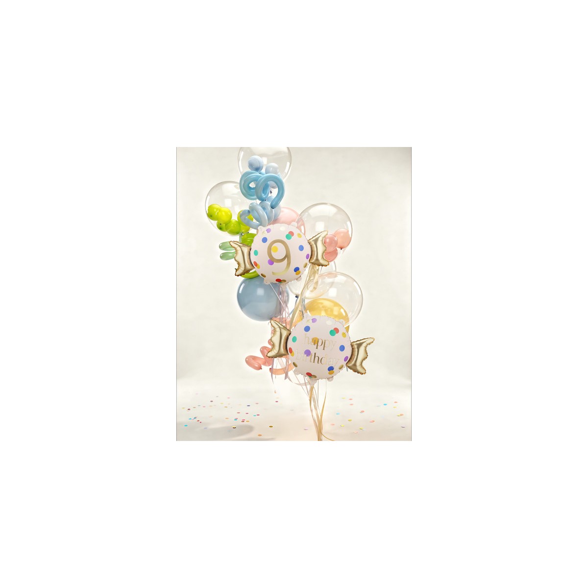 Foil balloon Candy ''9'', 61x37 cm, mix Foil balloon Candy ''9'', 61x37 cm, mix