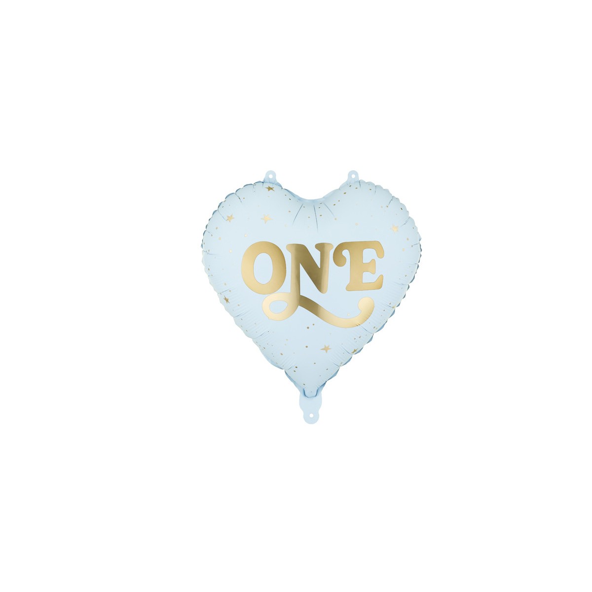 Foil balloon Heart ''One'', 45 cm, light blue Foil balloon Heart ''One'', 45 cm, light blue