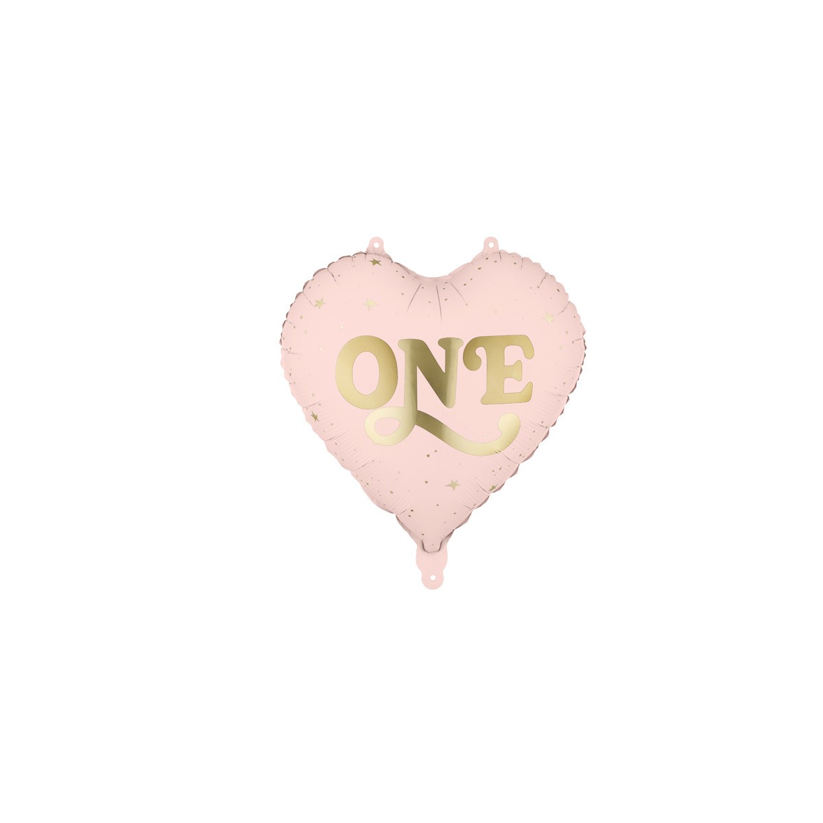 Foil balloon Heart ''One'', 45 cm, light pink Foil balloon Heart ''One'', 45 cm, light pink