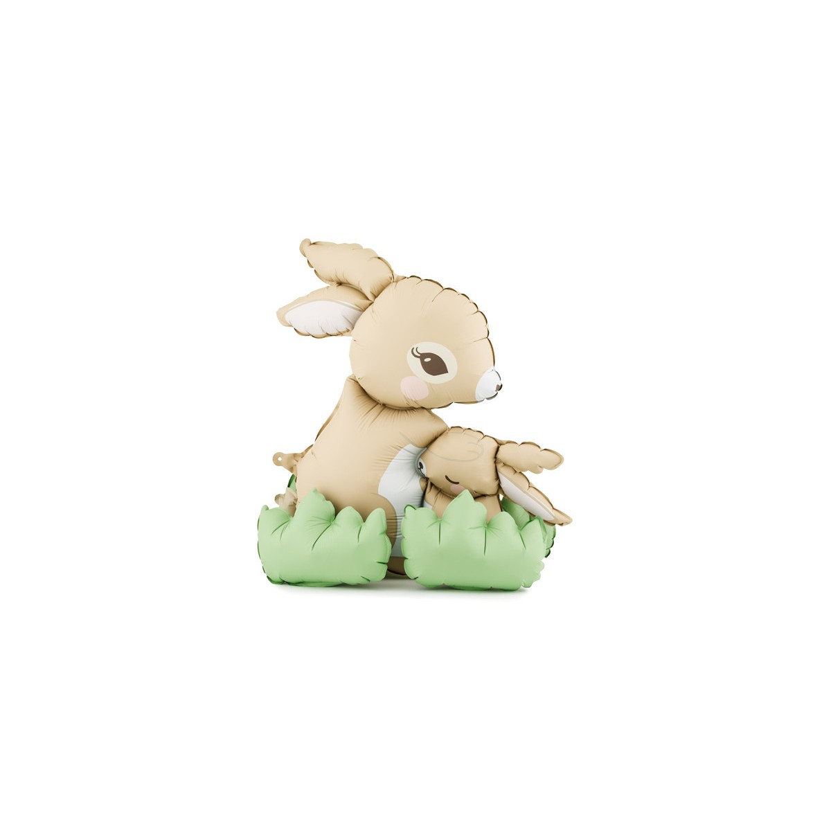 Standing foil balloon Bunnies, 51x60 cm, mix Standing foil balloon Bunnies, 51x60 cm, mix