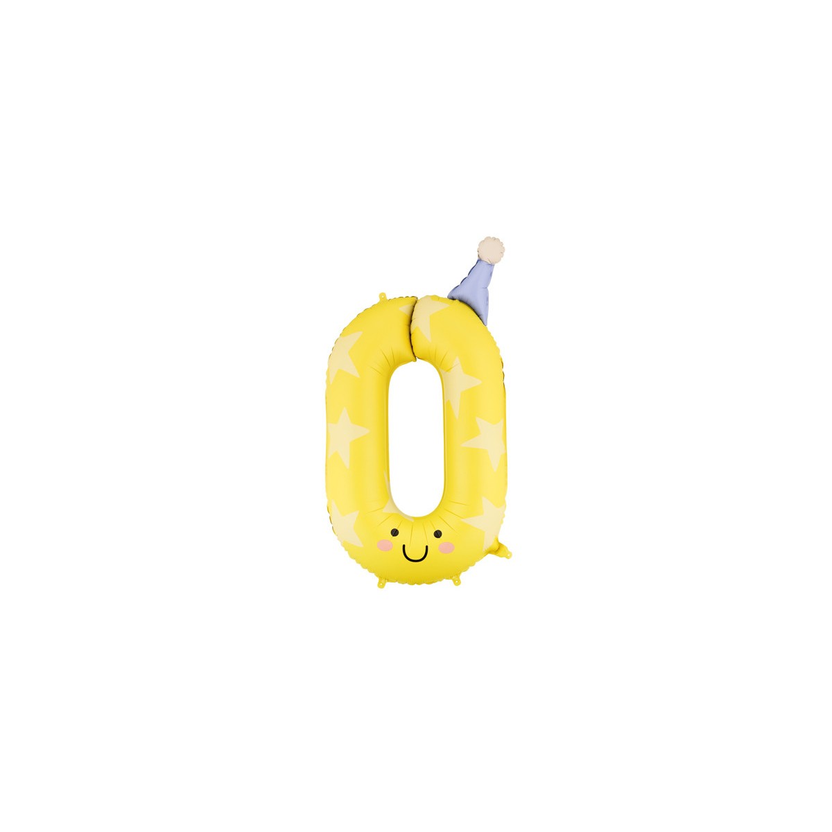 Foil balloon Number ''0'', 86cm, yellow Foil balloon Number ''0'', 86cm, yellow