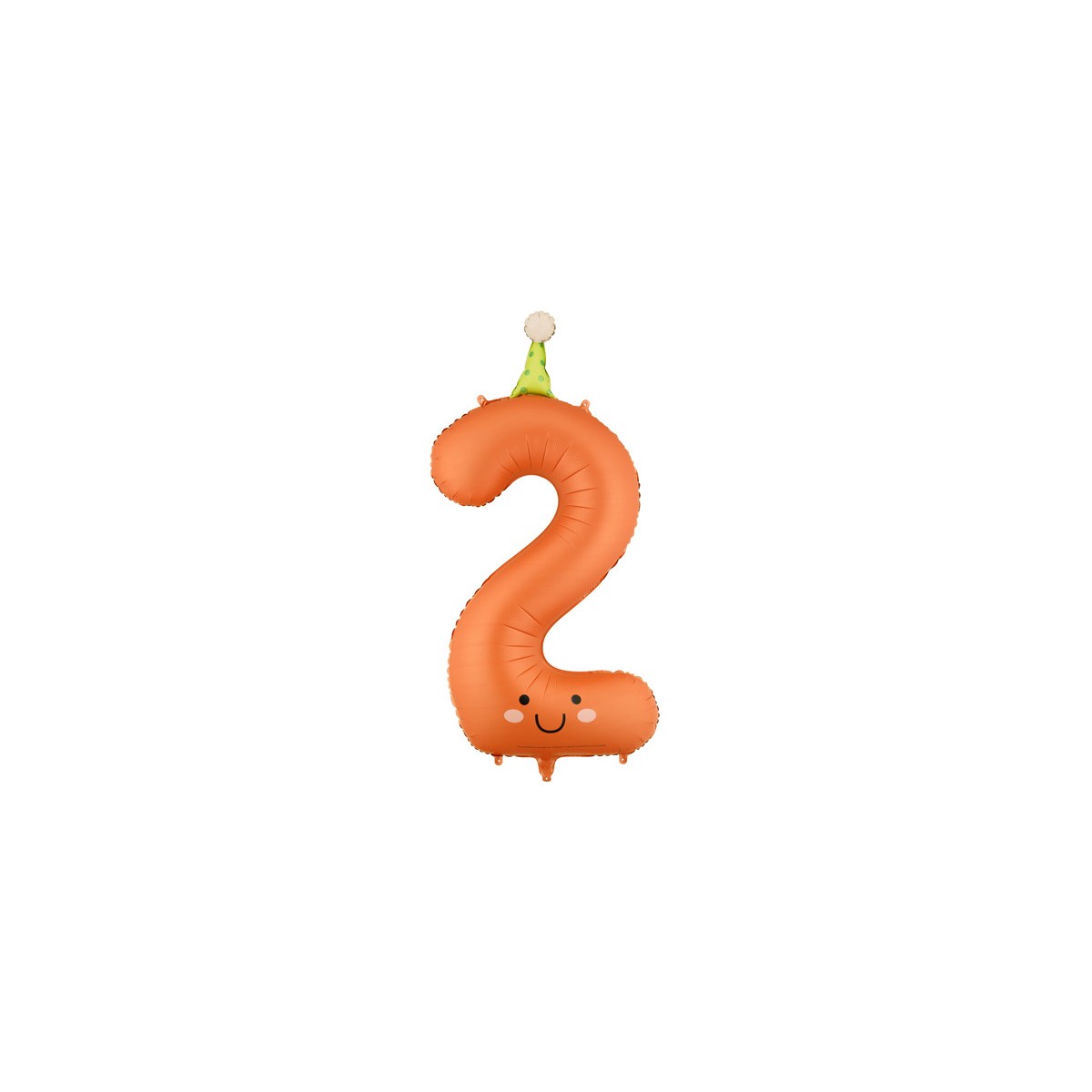 Foil balloon Number ''2'', 86cm, orange Foil balloon Number ''2'', 86cm, orange