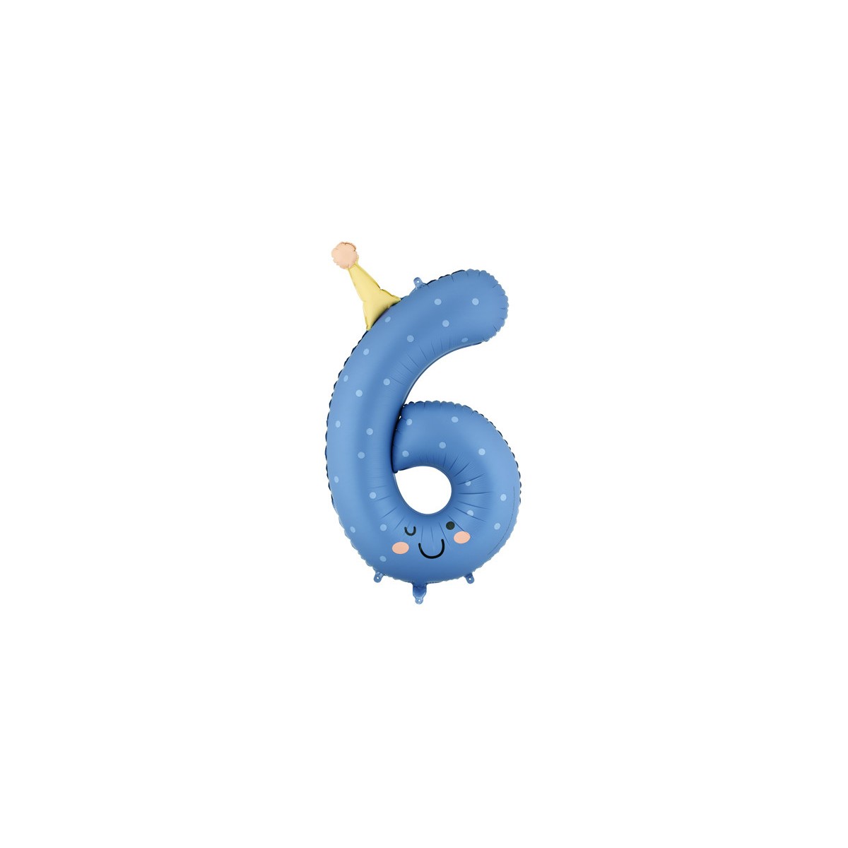 Foil balloon Number ''6'', 86cm, blue Foil balloon Number ''6'', 86cm, blue