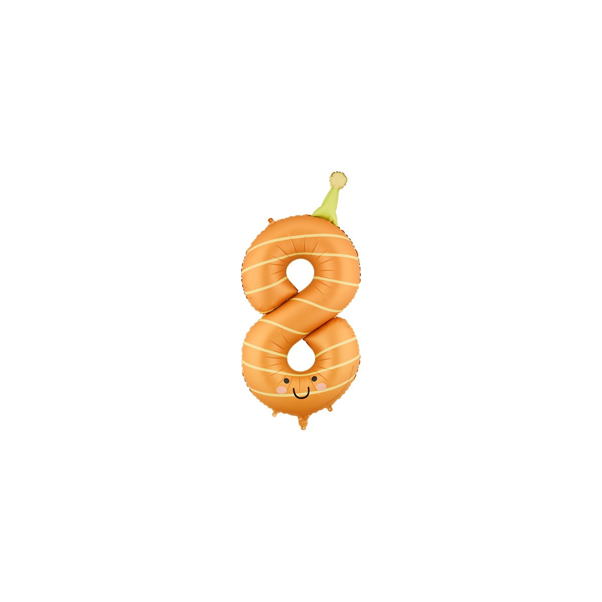 Foil balloon Number ''8'', 86cm, orange Foil balloon Number ''8'', 86cm, orange